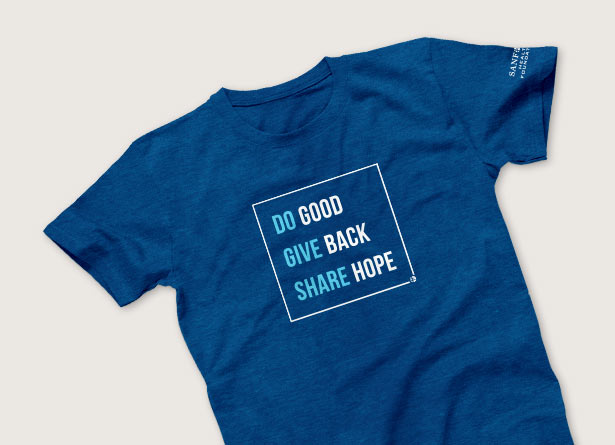 Employee Giving t-shirt | Sanford Health Foundation